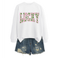Dames Lucky Shamrock Sweatshirt met print