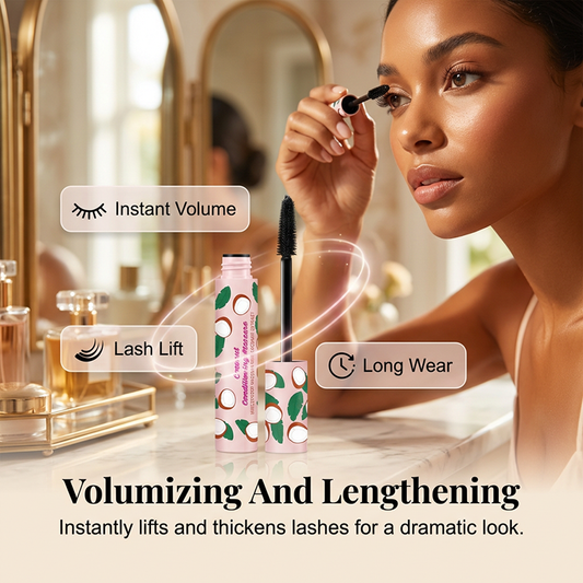 👁️【Waterdichte mascara voor lange, gekrulde wimpers】—— Eén keer aanbrengen, de hele dag gekruld, zelfs als je huilt blijft je make-up intact!💧✨