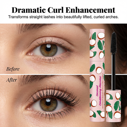 👁️【Waterdichte mascara voor lange, gekrulde wimpers】—— Eén keer aanbrengen, de hele dag gekruld, zelfs als je huilt blijft je make-up intact!💧✨