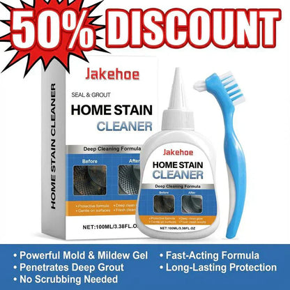 🔥TIJDELIJKE AANBIEDING 50% KORTING!!💥 Schimmelverwijderingsgel met schrobborstel – Krachtige schimmelverwijderaar voor wasmachineafdichtingen, douchekit, tegelvoegen en badkamer