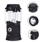 Uitschuifbare kampeerlamp op zonne-energie | Perfect voor kamperen en noodgevallen!