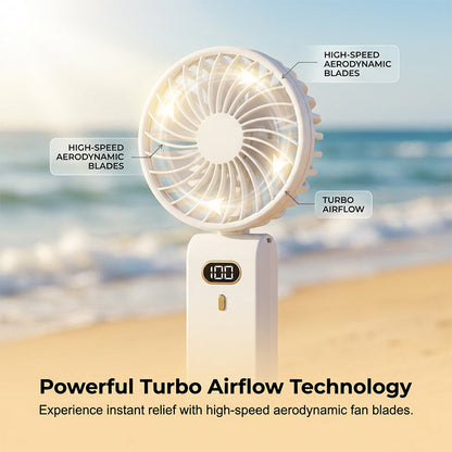USB-oplaadbare miniventilator met instelbare snelheden