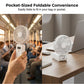 USB-oplaadbare miniventilator met instelbare snelheden